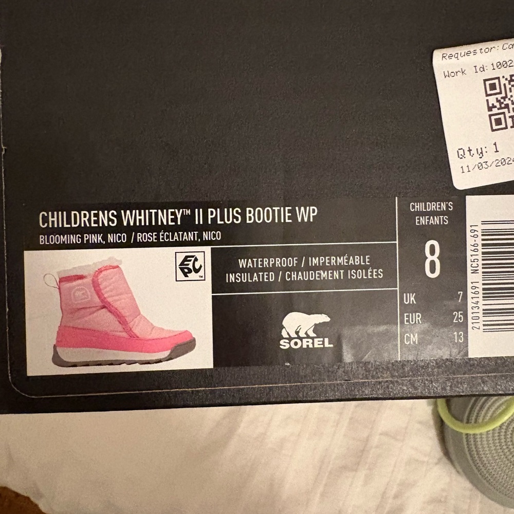 Sorel Kids Whitney II Plus Bootie - Blooming Pink